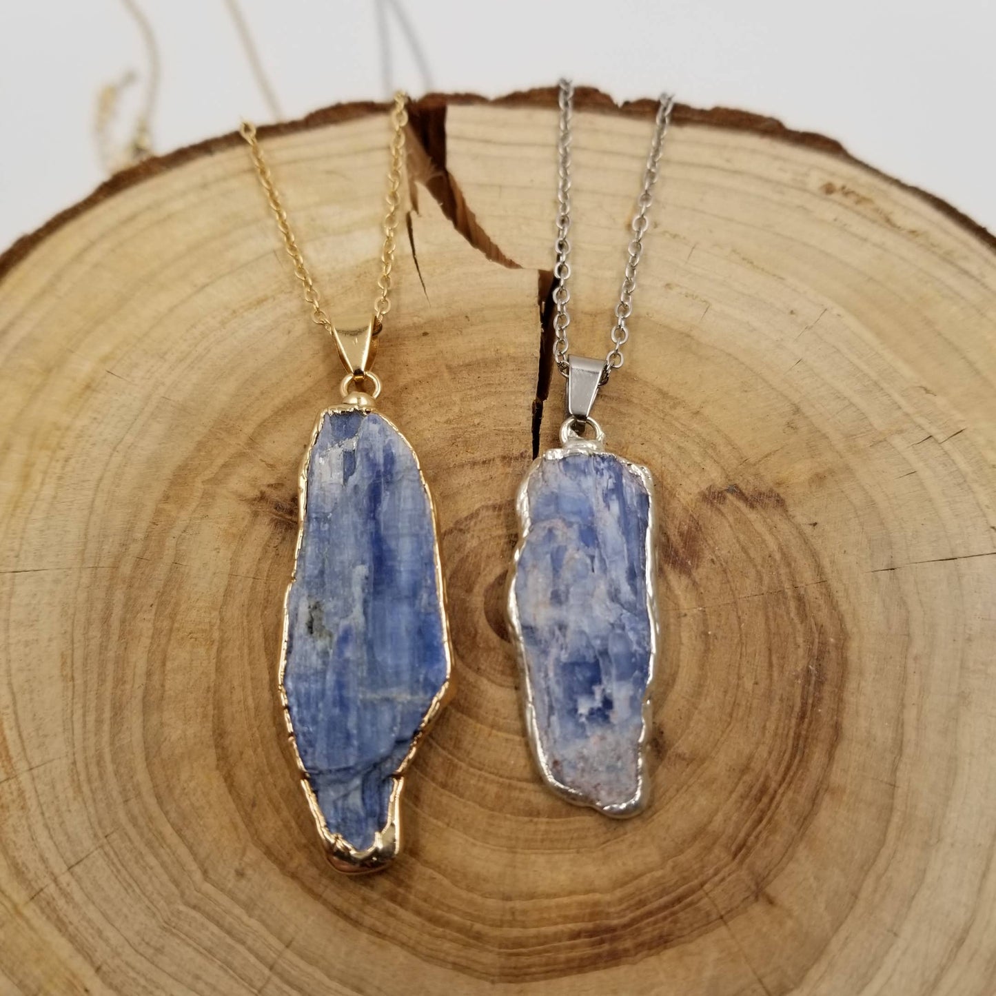 Natural Lapis Lazuli Gold-Plated Pendant Necklace