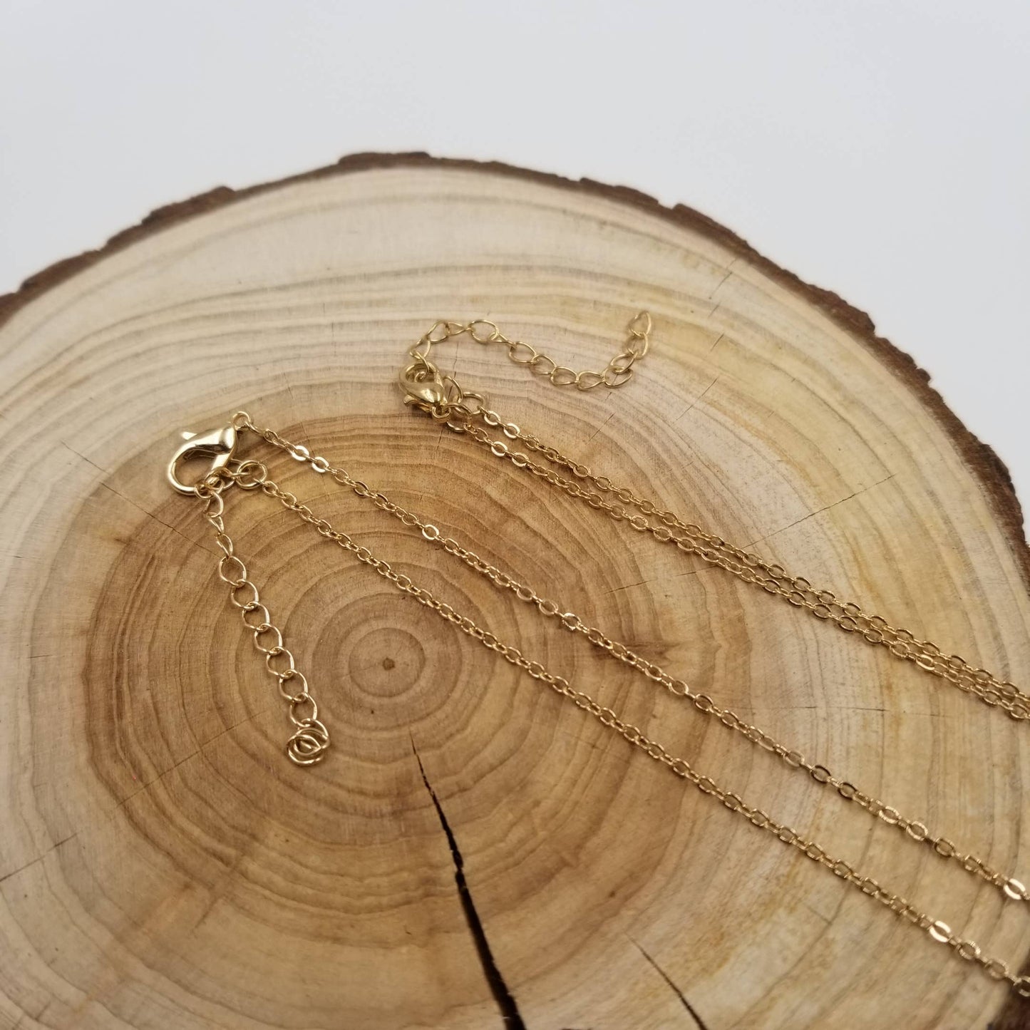 Natural Crystal Moon Pendant Necklace